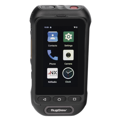 Radio PoC LTE RugGear RG360 / Altavoz 2W 105 dB / 3GPP Mission-Critical PTT / IP68 y MIL-STD-810H / Batería Extraíble 3000 mAh / 197 g / Multi APN