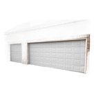 Sección de Puerta de Garage / Aislamiento Térmico y Acústico / Poliuretano 43 mm / Lámina Calibre 26 / Estilo Americano / Color Blanco