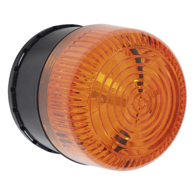 Microcontrolador de Alarma Sirena/Estrobo / 32 Sonidos / 8 Patrones LED / IP66 / Color Ámbar / Uso Exterior