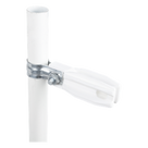 Aislador de Paso o Esquina / Abrazadera 1\" (25 mm) / Resina Virgen 100% / Acero Galvanizado / Protección UV / Bolsa 100 Unidades