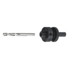 Adaptador para Broca Sierra / 3/8\" / Compatible 3/8\" y 1/2\" / Brocas 9/16\" a 1-1/8\" / Guía de Eje Único