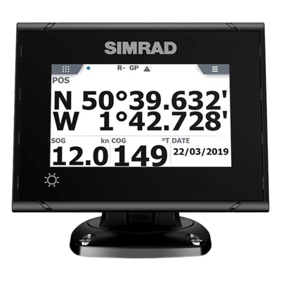 Sistema GPS Simrad P2005 con Antena GS70 / Pantalla Táctil a Color 5 Pulgadas / GPS + GLONASS / Navegador y Brújula GPS / Compatible con Radar, ECDIS y Autopiloto / Conexión Directa con Antena / Es