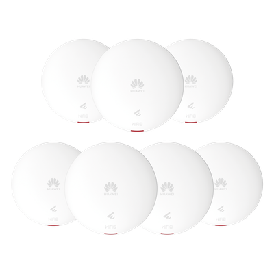 Kit de 7 - Punto de Acceso Wi-Fi 6 /  1.775 Gbps / MU-MIMO 2x2:2 (2.4GHz y 5GHz) / Smart Antenna 20% más cobertura / Instalación en techo y pared / Seguridad WP3 / Con Administración Gratuita desde