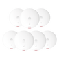 Kit de 7 - Punto de Acceso Wi-Fi 6 /  1.775 Gbps / MU-MIMO 2x2:2 (2.4GHz y 5GHz) / Smart Antenna 20% más cobertura / Instalación en techo y pared / Seguridad WP3 / Con Administración Gratuita desde