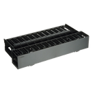 Organizador de Cables Horizontal / Doble Frontal y Posterior / Rack 19in / 2UR / 1.75in de Altura
