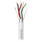 Bobina de 305 Metros (1000 Pies) de Cable 4 x 22 AWG BLINDADO / RISER / Color Blanco / Para Aplicaciones de Audio, Seguridad y Control