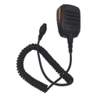 Micrófono PTT para Radio Móvil / Conector 8 Pines / IP54 / Cable Reforzado Kevlar / Resistencia 40 kg