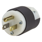 Clavija Entrada Recta / 15A 125V / 2 Polos 3 Hilos / NEMA 5-15P / Grado Industrial-Comercial / -40°C a 75°C / 2000V Dieléctrico