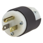 Clavija Entrada Recta / 15A 125V / 2 Polos 3 Hilos / NEMA 5-15P / Grado Industrial-Comercial / -40°C a 75°C / 2000V Dieléctrico