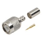 Conector Coaxial TNC Macho / Anillo Plegable / Cables RG-58/U, RG-142/U, LMR-195 / Níquel / Oro / Teflón