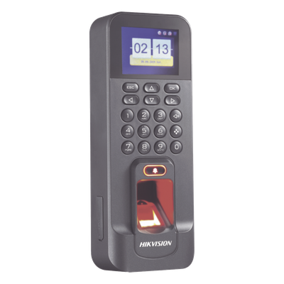 Biométrico WiFi de Acceso y Asistencia Compatible con APP Hik-Connect (P2P) / Soporta Biometrico Esclavo RS-485 / Lectura de Huella y Tarjetas EM / TCP/IP / 150,000 Eventos / Relevador para Chapa y
