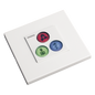 Modulo de 3 Botones iluminados para habitación de Hospital / Alarma / Cancelar y Código Azul / BUS RS485 / Compatible con NX0019/B, NX1021 Y NX0015