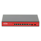Switch Administrable Capa 2 / 8 Puertos PoE Gigabit / 2 SFP / Respaldo Solar 500 W / Protección 6 kV / 20 Gbps