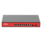 Switch Administrable Capa 2 de 8 puertos 10/100/1000 PoE af/at + 2 x SFP Gigabit, con respaldo para energía solar