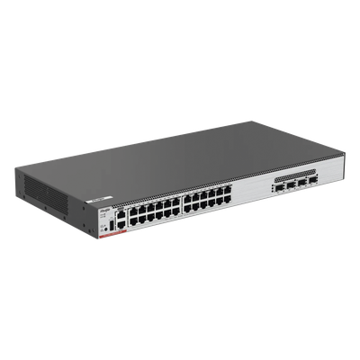 Switch Core PoE 802.3bt 370W Capa 3 Multi-Gigabit 24 puertos 5Gb/2.5Gb/1Gb/100M, 4 puertos fibra SFP28 25Gb