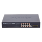 Switch Administrable Capa 2, 8 Puertos PoE 802.3af/at Gigabit, 140 W Max, 2 Puertos SFP, Modo Extendido Hasta 250 m, Soporta Administración en Nube CloudNMS ( HW Rev. 3.0 en Adelante).