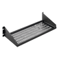 Charola para Rack 19 Pulgadas, Capacidad de Carga 34 kg, Base Ventilada, Acero Dulce Color Negro, 2 UR, Dimensiones 482x381x95 mm