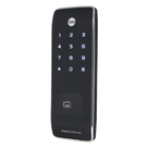 Cerrojo Electrónico de Sobreponer / Perfil Ultra Delgado 11 mm / 40 Usuarios RFID / PIN 4-8 Dígitos / Cierre Automático / Alarma Multifuncional / 4 Pilas AA / Puerto Emergencia 9V
