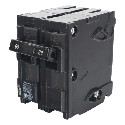 Interruptor automático enchufable tipo QP 2 polos, 60 amp