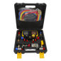 Manómetro de 4 vías con Accesorios para Gas refrigerante  R410A/ R32/ R134A/R22
