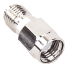 Adaptador RF en Línea / Conector SMA Macho Inverso a SMA Hembra / Cuerpo Bronce Niquelado / Contacto Oro / Aislante Teflón