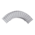 Curva Pre-Fabricada Horizontal / 90° / Peralte 54 mm / Ancho 300 mm / Acabado Electro Zinc 15-20 micras / Uso Interior Telecomunicaciones