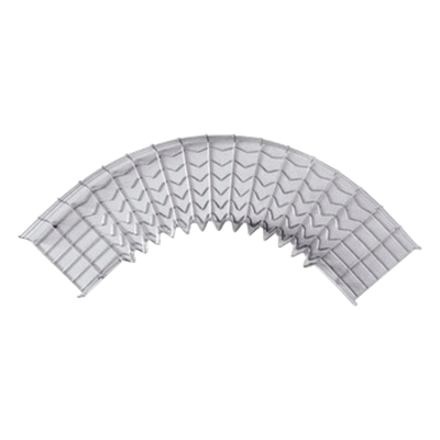 Curva Pre-Fabricada Horizontal de 90° con medidas de 54 mm de Peralte y 200 mm Ancho (54/200 mm)