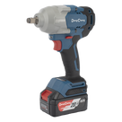 Llave de Impacto Inalámbrica / 20 V / 1/2 in / 910 Nm / 4 Velocidades / 2 Baterías 5.0 Ah / Motor Sin Escobillas