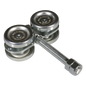 ECO KIT 4C - M / Kit de Carretillas de Cuatro Ruedas / Carga Soportada de 150 lbs / Incluye Dos Carretillas Para Puertas Colgantes