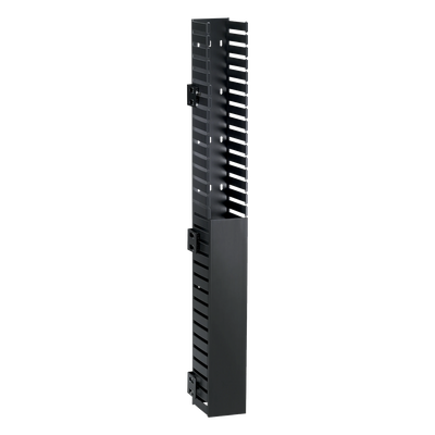Organizador Vertical IN-Cabinet, Sencillo (Solo Frontal), Para Uso Con Gabinetes Panduit, Montaje Lateral en Riel de Rack, 40 UR, 1.95 in de Ancho, Color Negro