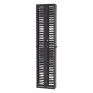 Organizador de Cables Vertical / Doble Frente y Posterior / 45 Unidades / 8 in de Ancho / Acero y ABS / Push-to-Close