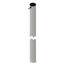 Sección de Mástil Telescópico / 3 m (9.8 ft) de Altura / Diámetro 1-3/4\" (44.45 mm) / Acero Galvanizado Calibre 20 / Uso Exterior