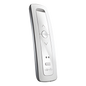 Control remoto 2 canales para motores de persiana Somfy con señal inalámbrica, instrucciones: sube, baja y detener, con posición favorita programada.