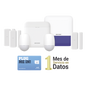 (AX PRO) KIT de Alarma AX PRO con GSM (3G/4G) / Incluye: 1 Hub / 2 Sensores PIR / 3 Contactos Magnéticos mini / 1 Control Remoto / 1 Sirena Inalambrica Exterior  / 1 WiFi / 1 MICROSIM30M2M con 1 me