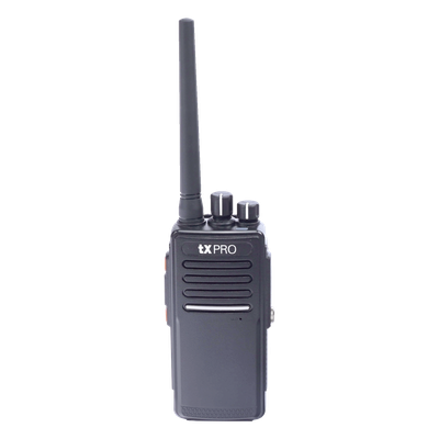 Radio Portátil UHF 400-512 MHz, Digital DMR y Analógico, 5 W, Incluye antena, batería, cargador y clip,  16 canales preconfigurados