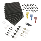 Kit de Inicio para Tableros de Arneses / 145 Piezas Surtidas / Componentes Modulares y Reutilizables / Sistema Quick-Build