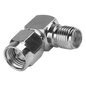 Adaptador en Ángulo Recto, de Conector SMA Macho a SMA Hembra Níquel/ Oro/ Teflón.