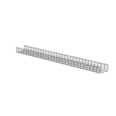 Charola Wire Basket de 12 in (304 mm) de Ancho, 6 in (152 mm) de Alto, 3 m de Largo, Hasta 626 Cables Cat6, Color Negro