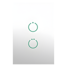 Interruptor Táctil Z-Wave Plus / 2 Botones / AC 85-260V / Frecuencia Regional 868/908/921 MHz / +3 dBm