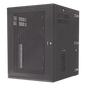 Gabinete PanZone de Montaje en Pared, de 19in, Puerta Ventilada, 18 UR, 762mm de Profundidad, Color Negro