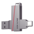 Memoria USB Dual / 128 GB / USB-C y USB-A / Lectura 150 MB/s / Escritura 45 MB/s / Aleación de Zinc Retráctil