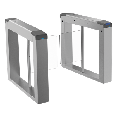 Torniquete Swing para EXTERIOR / Compatible con Reconocimiento Facial / Carril de 90 cms / Acero Inoxidable SUS304 / Motor Brushless / Capacidad 20-60 Personas por Minuto / 3,000,000 MCBF  / Perfor