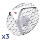 Kit CPE/PtP / 5 GHz / 802.11a/n / Antena 24.5 dBi / 600 MHz / 316 mW / 25 dBm
