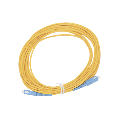 Jumper de Fibra Óptica Simplex, Monomodo, con Conectores SC/UPC-SC/UPC, de 10 Metros (32.81 Pies)