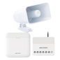 (AXPRO) KIT de alarma AX PRO con sirena cableada 30W / Incluye: 1 Hub con Batería de respaldo / 1 Sirena Cableada de 30 Watts IP65 / 1 Relevador Inalámbrico 0 a 36 VCC / Compatible con Hik-Connect