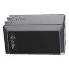 Cargador de Pared GaN III / 65W Máxima / 3 Puertos / 2 USB-C + 1 USB-A / PD 3.0 y QC 4.0 / Enchufe Plegable / 6 Protecciones de Seguridad