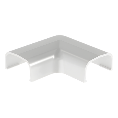 Conexión en ángulo recto \"L\", para uso con canaleta LD5, material ABS, Color Blanco