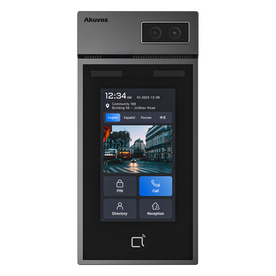 Panel de Control de Acceso IP / Pantalla Táctil IPS 5 Pulgadas / Cámara 2 Megapixel / Reconocimiento Facial / Múltiples Métodos de Desbloqueo / PoE / IP66 / IK08