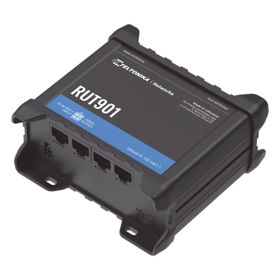 Router Industrial LTE 4G / 150 Mbps Cat 4 / 4 Puertos Ethernet / WiFi 2.4 GHz / Doble SIM / Montaje DIN / -40°C a 75°C