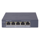 Switch PoE+ Administrable / 4 Puertos Gigabit PoE+ / 1 Puerto Uplink Gigabit / Alcance Extendido 300 m (984.3 ft) / 60 W / Gestión en Nube